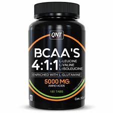 BCAA 4.1.1 + L- Glutamine – 500mg – 180 Tabs – QNT