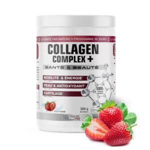 Collagen complex + Enrichi en Vitamine C – Fraise – 300g – Eric Favre